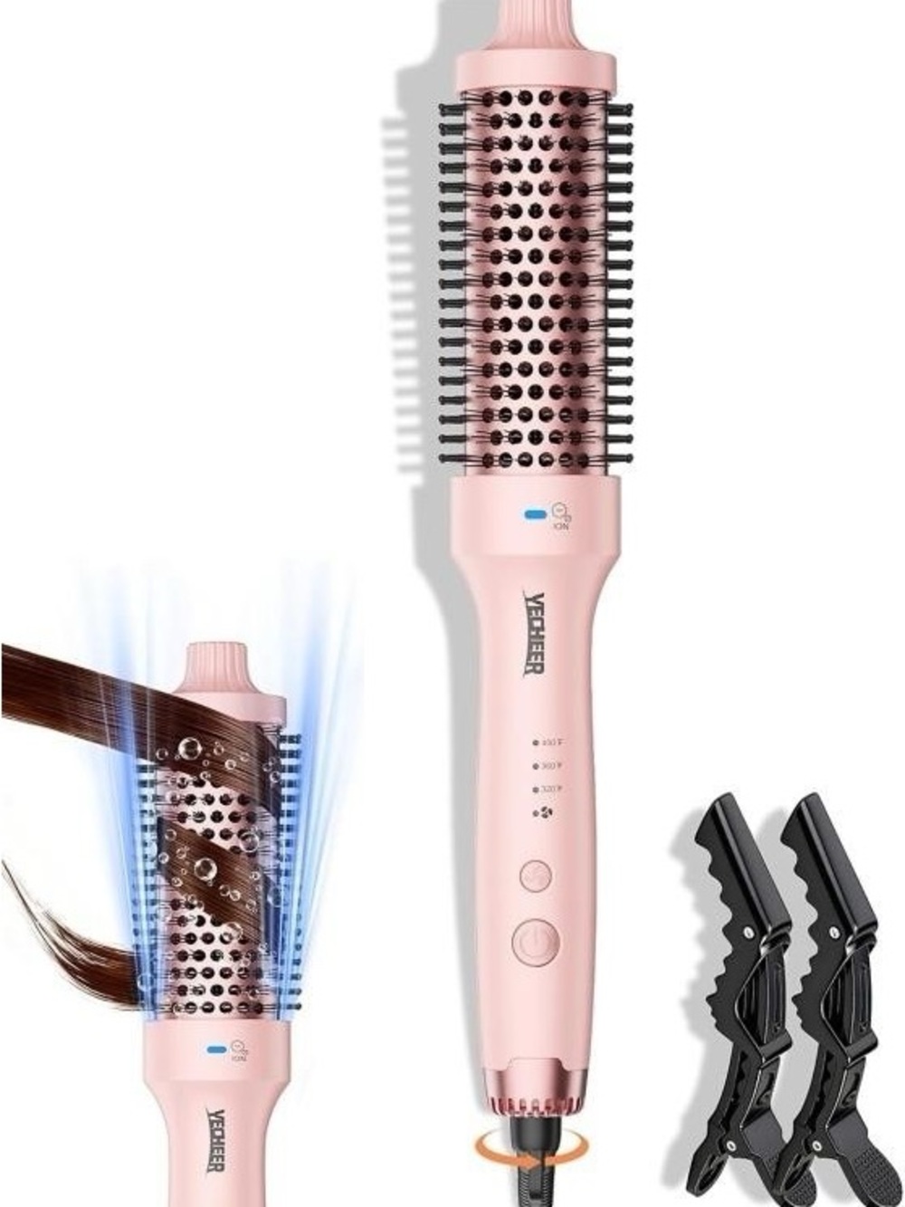THERMAL HAIR BRUSH 1.5" DUAL VOLTAGE PIN